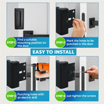 Dwell+Good Door Locks (2-Pack) - Easy To Install Aluminum Home Security Door Locks for Front Door - Child Proof Door Lock for Kids Safety - Withstand 800 lb of Force & Tamper Proof Top Door Lock Latch