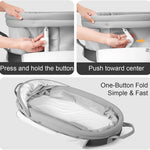 SUNVENO Portable Hand Held Bassinet for Baby with Canopy, Foldable Hand-Held Travel Cradle, 6 Carry Handles, Breathable Mesh, Water-Resistant Bottom, Indoor & Outdoor Baby Travel Bed
