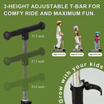 Rahmory Kids Scooter for Boys Girls Ages 3-8, 3 Wheel Light Up Toddler Kick Scooter with 20 Dynamic LED Modes, Foldable Adjustable Height, Extra Wide Deck, Lean to Steer Outdoor Toy Gift
