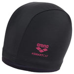 Arena Unisex Adult Smartcap Extra Soft Swim Cap for Fitness Swimmers Two-in-One Headcover for Long Hair, One Size Fits Most, Black