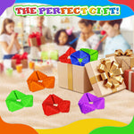Fidget Sensory Toys for Kids - 6Pack Quiet Textures Sensory Flip Cube for ADHD, Anxiety & Stress Relief, Non-Toxic Durable Desk Fidgets for Classroom, Home & Travel, for Toddlers & Teens