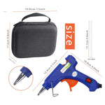 Glue Gun and Sticks Set, Hot Melt Glue Gun Mini for Crafts with 20 Pcs Glue Sticks, Small Hot Glue Guns with Hardshell Carrying Case for School DIY Arts, Craft