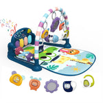 dearlomum Baby Play Mat Baby Gym,Funny Play Piano Tummy Time Baby Activity Mat with 5 Infant Sensory Baby Toys, Music and Lights Boy & Girl Gifts for Newborn Baby 0 to 3 6 9 12 Months (Pink)