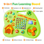 9-in-1 Bilingual Educational Toy for 1 Year Old Girl Boy, Montessori Musical Toys for Toddlers 1-3, Learning Baby Toy 6-12-18 Month Age, First Christmas 1st Birthday Gifts for 1-2 Year Old