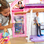 Barbie Doll House Playset, Malibu House with 25+ Themed Furniture & Accessories, 6 Rooms Including 2-in-1 Transformations