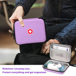 Fukumi Carrying Case for Portable Nebulizer, Travel Medical Bag, Hard Emergency Medical Bag for Inhaler Spacer Case for Kids and Adults, Masks, Asthma Accessories Case for Medicin, MB02-P