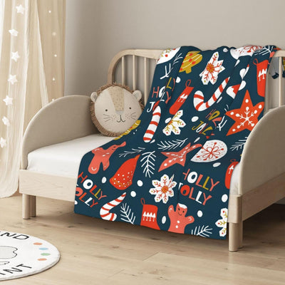 Holiday Christmas Cookies Baby Blankets Nursery Blankets for Boys Girls Soft and Warm Swaddle Blanket for Infant,Newborn,Toddler