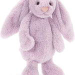 Jellycat Bashful Lilac Bunny Stuffed Animal, Medium 12 inches - Rabbit and Bunny Plush Toy - Classic Children's Gift