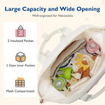 mommore Diaper Bag Backpack, Large Baby Bag for Girl Boy Convertible Diaper Bag Tote with Changing Pad, Insulated Pockets, Stroller Buckles, Travel Diaper Bag with Removable Shoulder Strap