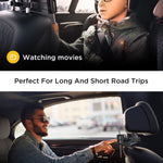 LISEN Tablet iPad Holder for Car Mount Headrest Must Have, iPad Car Holder Back Seat Travel Accessories Long Road Trip Essentials for Kids Black