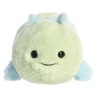 Aurora® Adorable Spudsters™ Carson Caterpillar™ Stuffed Animal - Round Shape Makes for Comforting Cuddles - Perfect for Kids All Ages and Animal Loving Adults - Green 9.5 Inches