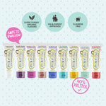 Jack N' Jill Natural Toddler Toothpaste for Baby, Kids and Infants 6 Months & Up, Fluoride Free Training Toothpaste for Toddlers 1-3 (1.76 Fl Oz (Pack of 2), Blueberry & Strawberry)