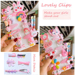 62PCS Girls' Hair Accessories Set: Toddler Barrettes, Flower, Rainbow, Candy Fruits Clips, Hair Pins, and Cute Hair Clips for Girls & Baby (Style 1)