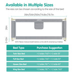 UWRVH Bed Rails for Toddlers，Toddler Bed Rails，Bed Rail for Baby - Adjustable Height Bed Guard with Child Safety Lock, Universal Fit for King/Full/Twin Beds (Grey, 1 Side 82.5Inch)