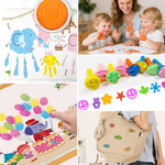 7 Inch Large Ink Pad for Kids Washable | Washable Stamp Pads for Classroom Stamps, Scrapbook Supplies Kit & Fabric Crafts (8 Colors)