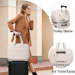 Diaper Bag with Breast Pump Laptop Compartment, Puffer Quilted Tote Bag with Baby Changing Pad Stroller Buckle Straps