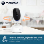 Motorola Nursery VM75 Video Baby Monitor Camera, 480x272p, 1000ft Range 2.4 GHz Wireless 5" Screen, 2-Way Audio, Temperature Sensor, Night Vision