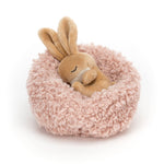 Jellycat Hibernating Bunny Stuffed Animal, 5 inches - Rabbit and Bunny Plush Toy - Classic Children's Gift