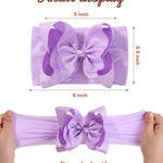doboi 20PCS Baby Bows Baby Girl Headbands Nylon Hairbands with Ribbon Bow Handmade Elastic Baby Hair Bows Headbands for Baby Girls Newborns Infants Toddlers and Kids
