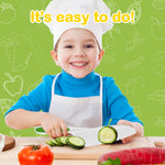 COVLUROTO 15PCS Montessori Kitchen Toys for Toddlers: Stocking Stuffers for Kids - Kids Safe Cooking Sets Real Knife Set for Real Cooking - Easter Basket Stuffers Christmas Birthday Gifts for Boy Girl