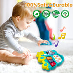 Baby Music Toys 12-18 Months, Animal Baby Piano Musical Light Infant Toys Toddlers Early Education Birthday Gift for 1 2 Year Old Girls Boys (car)