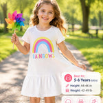 PATPAT Toddler Girl Floral Skater Multipack Dresses 2/3 Pack Spring Polka Dots Short Sleeve Priness A-line Dress