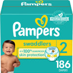 Pampers Baby Diapers - Swaddlers - Size 1, 198 Count, Ultra Absorbent Disposable Infant Diaper