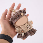 Plush Dolls Clothes Set, 6.7 inch Designer Doll Clothes Plush Toy Skirt Sweater Hat Dress Outfit Cute Soft Accessories for Collection Display