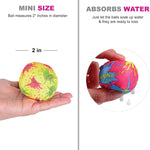 4E's Novelty 24 Pack - 2" Water Bomb Splash Balls - Mini Water Absorbent Ball - Kids Pool Toys, Outdoor Water Fight Game Activities for Kids, Beach Pool Party Favors, End of Year Student Gifts