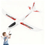 NUOBESTY Airplane Toy, 39" Large Throwing Glider Plane 2 Flight Modes Foam Glider Airplane for Kids Flying Plane Toys for Boys, Girls to Play Outdoors, Party Favors