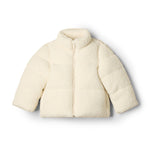 Amazon Essentials x Sofia Grainge Unisex Babies' Teddy Puffer Jacket, Winter Coat, Fleece Lined, Ivory, 18 Months