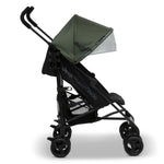 Jeep PowerGlyde Stroller by Delta Children Lightweight Travel Stroller with Smoothest Ride & Compact Fold, 3-Position Recline, Extra Large Storage Basket, Olive Green