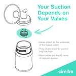 Cimilre M1 Manual Breast Pump Kit – Portable, Quiet Breastfeeding Pump with Ergonomic Handle, Closed System & Wide‑Neck Bottle for Travel, Backup & On‑The‑Go Moms