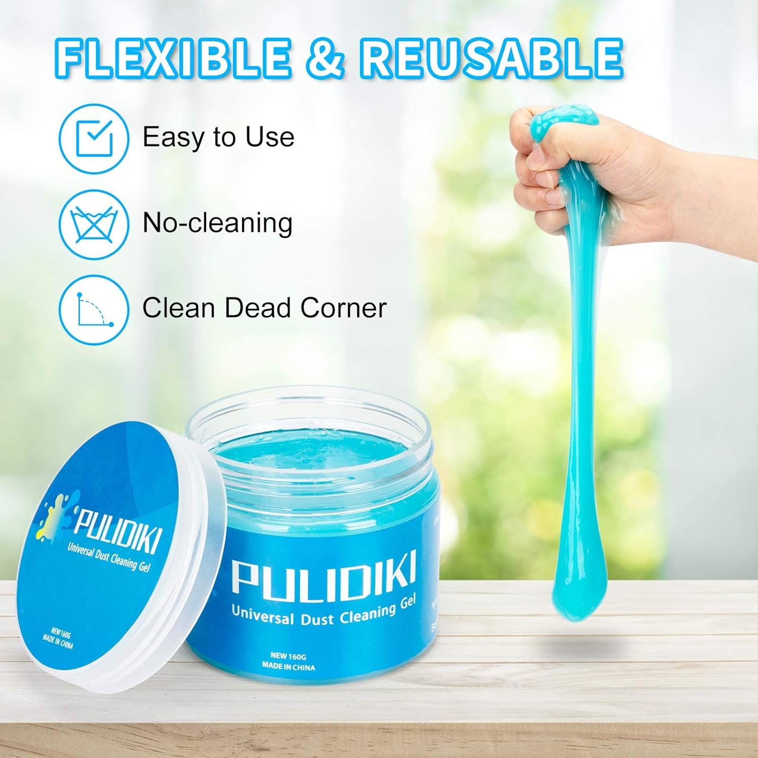 PULIDIKI Car Cleaning Gel Car Cleaning Putty Kit Car Interior Cleaner Slime Auto Detail Tools Supplies Car Accessories Stocking Stuffers Gifts for Men Women White Elephant Gifts Adults Teens Christmas