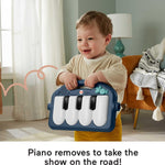 Fisher-Price Baby Playmat Kick & Play Piano Gym with Musical and Sensory Toys for Newborn to Toddler, Navy Fawn