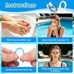 6 Pack Nose Plugs for Swimming – Soft Silicone Swim Nose Clips with Storage Box, Waterproof Swimming Nose Plugs for Kids & Adults, Multi Color (White, Green, Black, Pink, Yellow, Blue)