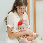 jollybows 40pcs Baby Girls Grosgrain Ribbon Hair Bows Headbands 3" Hair Band Hair Accessories for Infants Newborn Toddler