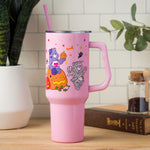 Silver Buffalo Care Bears Tumbler - Harmony, Cheer, Share & Trick-or-Sweet Bears - Stainless Steel, 40 Ounces, Fits Standard Cup Holder