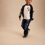 Gymboree,Boys,and Toddler Long Sleeve Cardigan Sweaters,Varisty Tidal,7