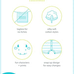 Simple Joys by Carter's baby-girls 3-pack Snap-up Rompers