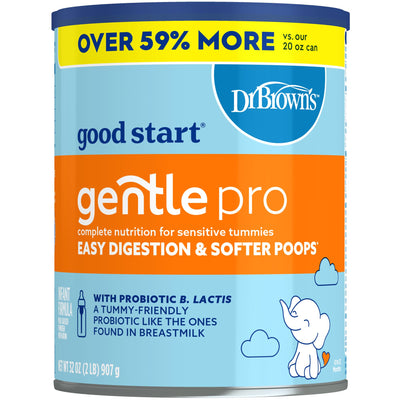 Dr. Brown's Good Start Gentle Pro baby formula can on a white background