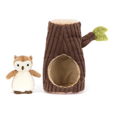 Jellycat Forest Fauna Owl Stuffed Animal, 7.5 inches - Bird Plush Toy - Classic Children's Gift