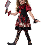 Spooktacular Creations Girls Scary Clown Costume, Kids Halloween Costume, Twisted Clown Dress for Girls