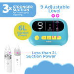 The ‘HappyNose’ Nasal Aspirator with 3X Greater Suction for Baby Toddler Kids & Adults - Rechargeable Snot Booger Mucus Vacuum Device - Nose Sucker Machine