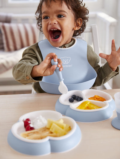 BabyBjörn Baby Plate Set, 2 Pack, Powder Blue