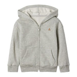 GAP baby-boys Solid Full-Zip Hoodie Light Heather Grey B08 6-12M
