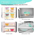 Silicone Baby Food Storage Containers, 4 oz Baby Food Jars, Snack Containers with Leak Proof Airtight Lids, Freezer, microwave and dishwasher safe, Suitable for nurseries, schools and travel (12 PACK)