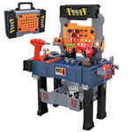 MUGEYMYD Kids Tool Bench Set with Electric Drill and Realistic Tool, Pretend Play Construction Workbench Toys for Toddlers, Build a Kids Tool Workshop Set for Boys and Girls, Ages 3-8.