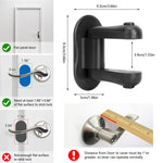 BiSiViO Child Proof Door Lever Lock, 2 Pack Door Locks for Kids Safety, Door Knob Child Proof, Baby Proofing, 3M Adhesive, Door Handle Child Proof, Baby Safety Locks for Toddlers (Black)