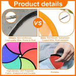 YEAHACLUB 28PCS Foldable Flying Disc Fans with Bags, 9.8'' DIY Handheld Black Egde Fabric Folding Fan for Outdoor Game Activities Birthday Party Favors Gifts, 14 Colors